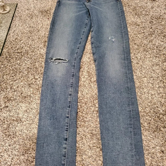 Agolde Sophie Ankle Jeans Pentacle Distressed Wash 25 - Picture 3 of 5